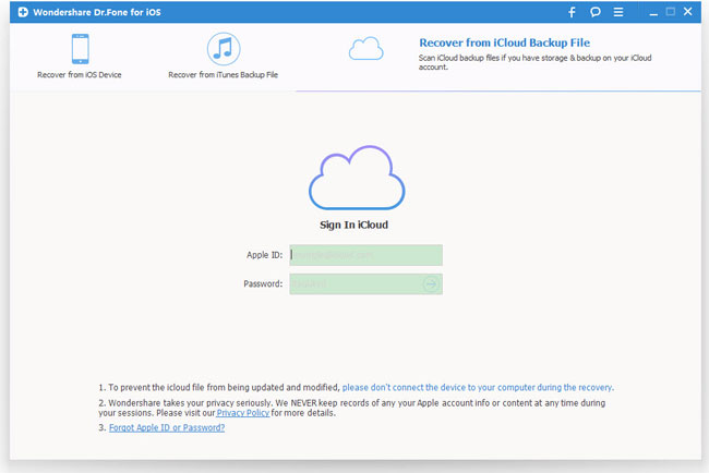 log into icloud